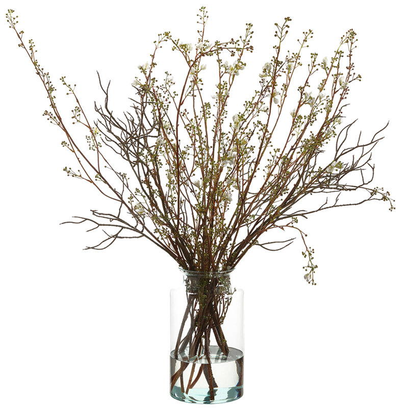 SilksAreForever 45.5" Artificial Berry Branches Arrangement W/Glass